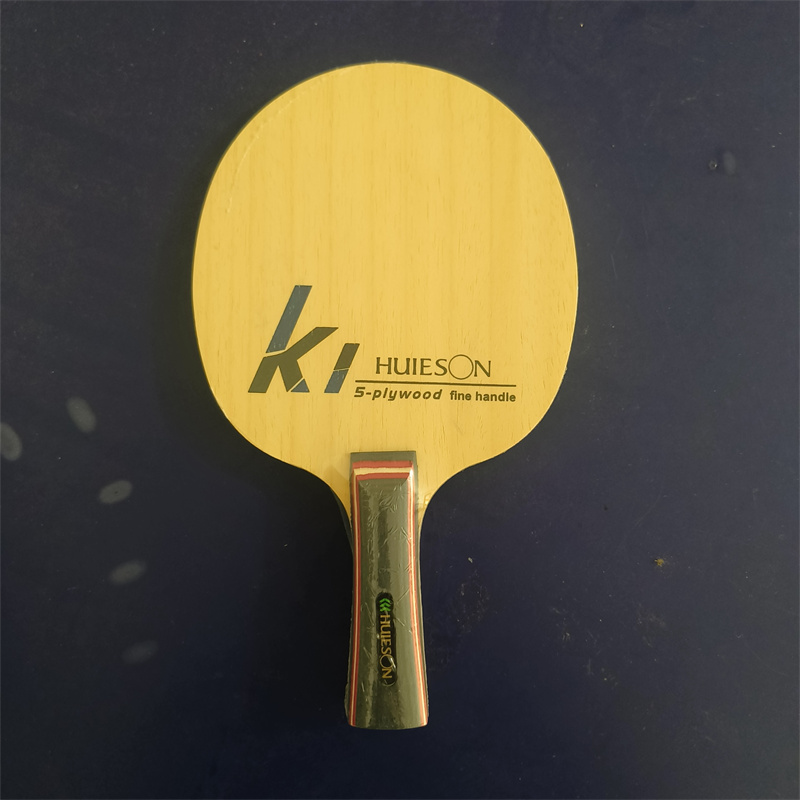 Tennis Racket - Huieson K1 テーブルテニスラケット 5層構造無垢材製 ファインハンドル アユーススプルース