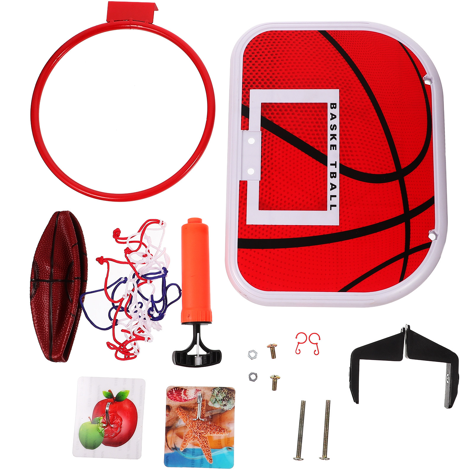 Basketball Hoop - 子供用バスケットボールラック – 取り付け工具付きのポータブル室内用バスケットボールゴール。安全で環境に優しい。