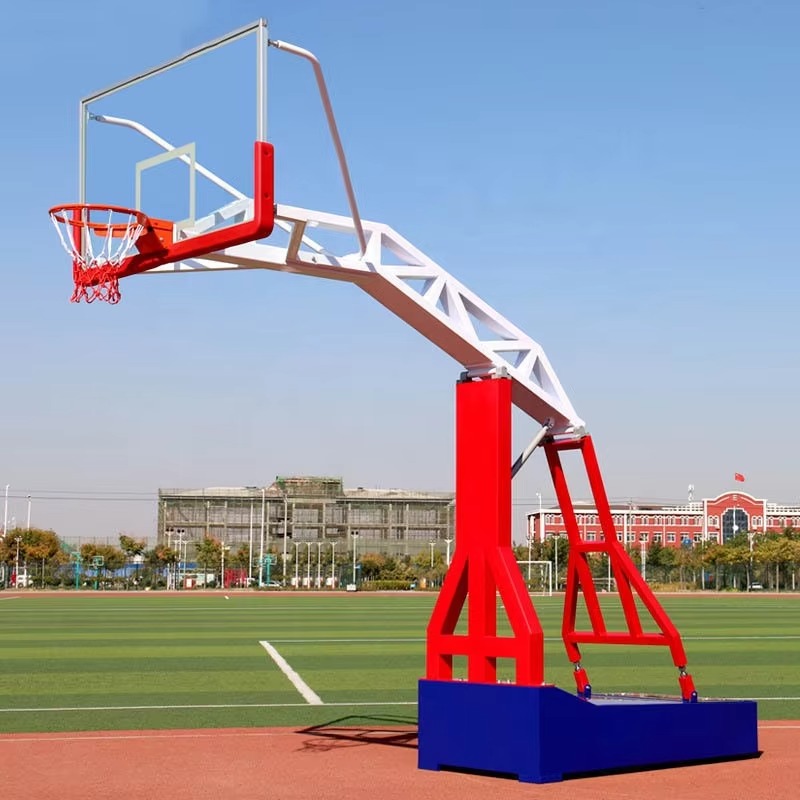 Basketball Hoop - ガラス製バックボード屋外バスケットボールフープポスト屋内ポータブルメタルスタンド大人用フープ毎日のトレーニングに最適人気商品