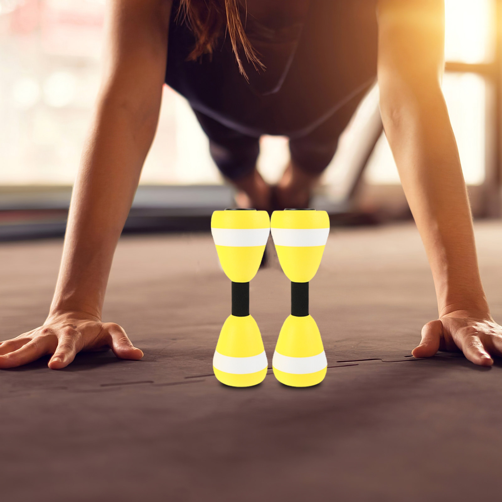 1組の調整可能なプール用ダンベル。EVAフォーム製で、水中エ - Dumbbell Set のレビューと価格