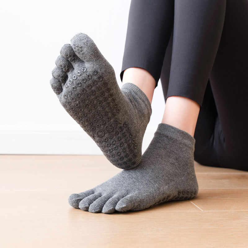 5つま先の滑り止めソックス,通気性,滑り止め,綿,ヨガ,バレ - Yoga Mat のレビューと価格