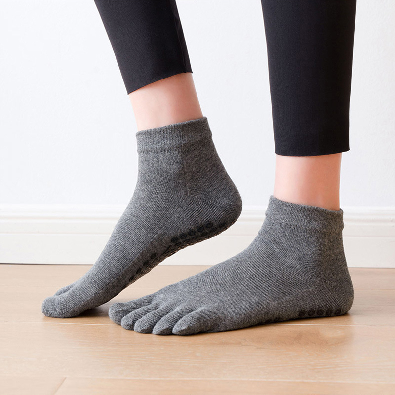 5つま先の滑り止めソックス,通気性,滑り止め,綿,ヨガ,バレ - Yoga Mat のレビューと価格