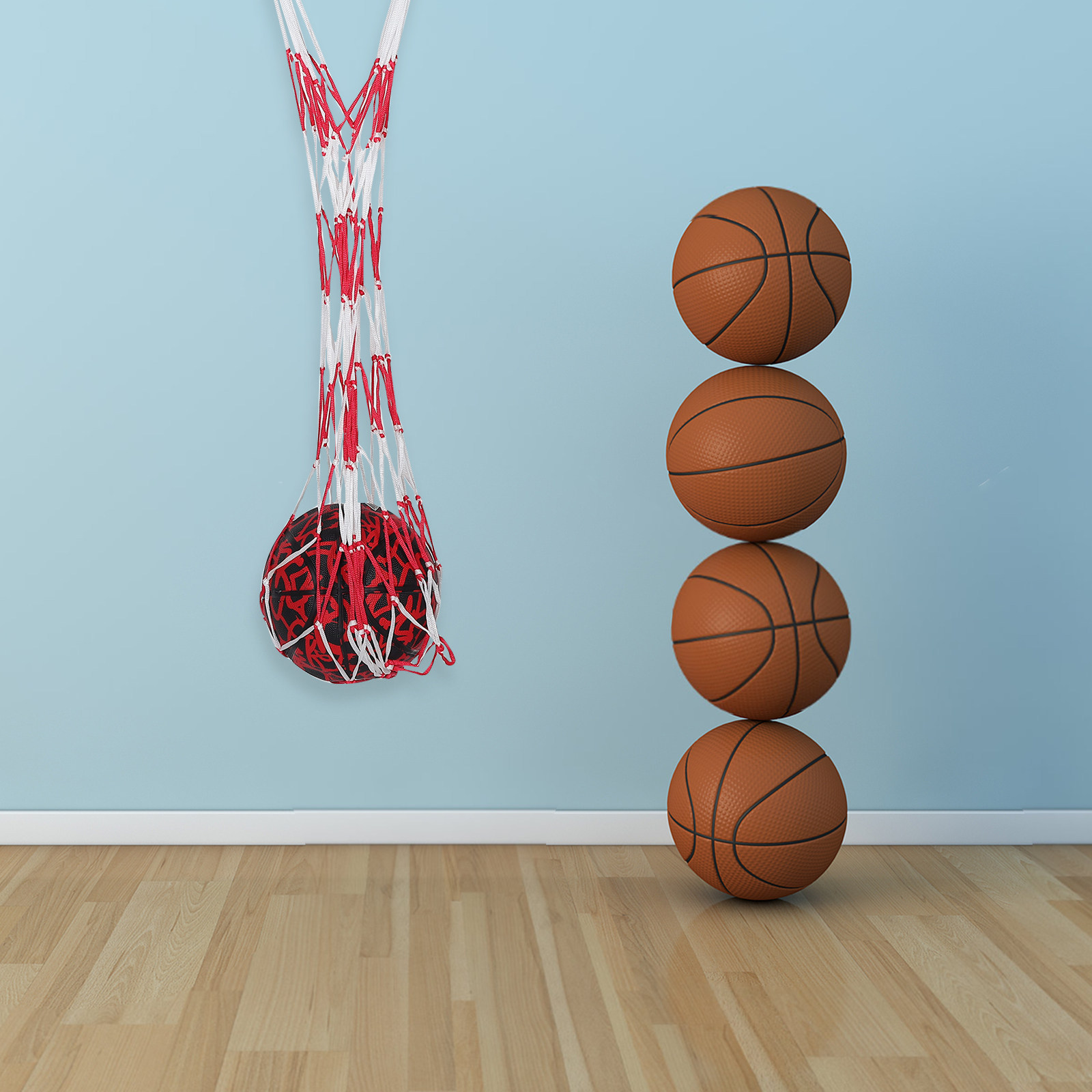 持ち運び可能なメッシュボールバッグ。大容量で、バスケットボー - Gym Ball のレビューと価格