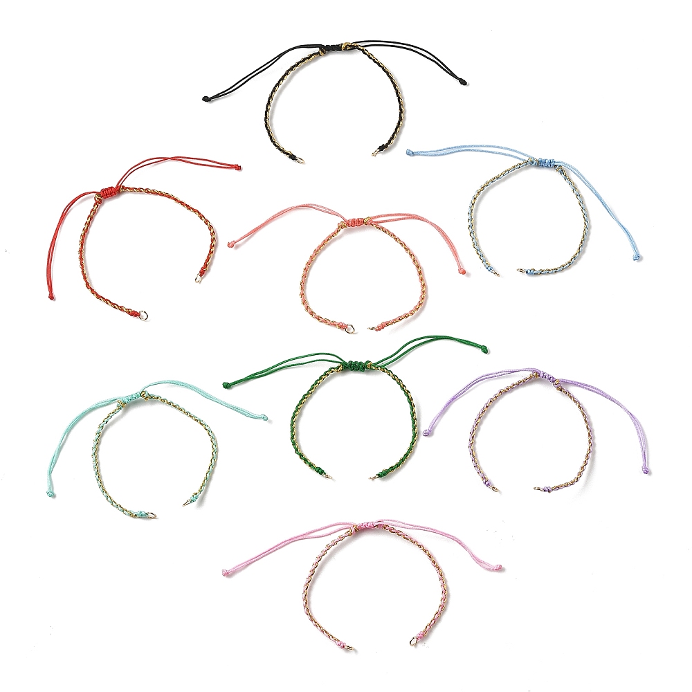 8個入り、長さ調節可能なナイロン編み込みロープブレスレット用 - Jump Rope のレビューと価格