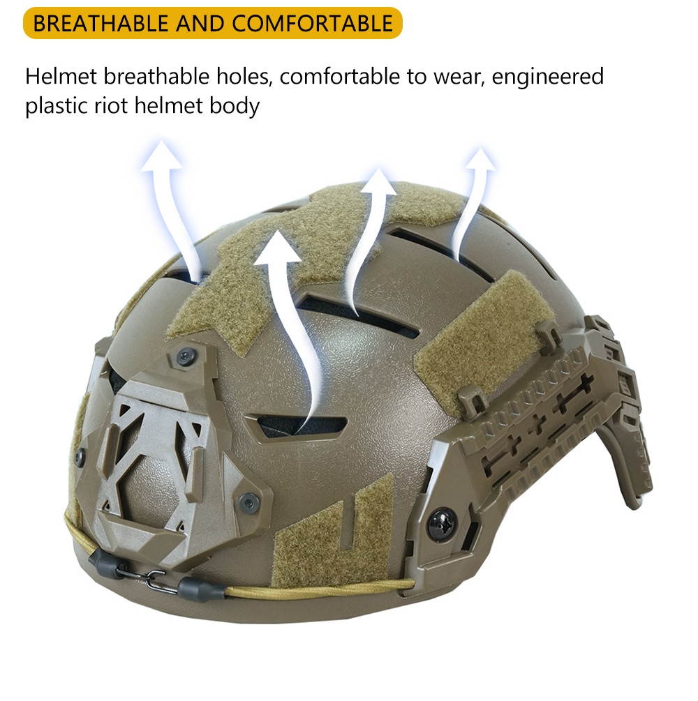 BOOIU 戦術ヘルメット ABS 子供ヘルメット頭囲 50 - Sports Equipment 5 Years Old のレビューと価格