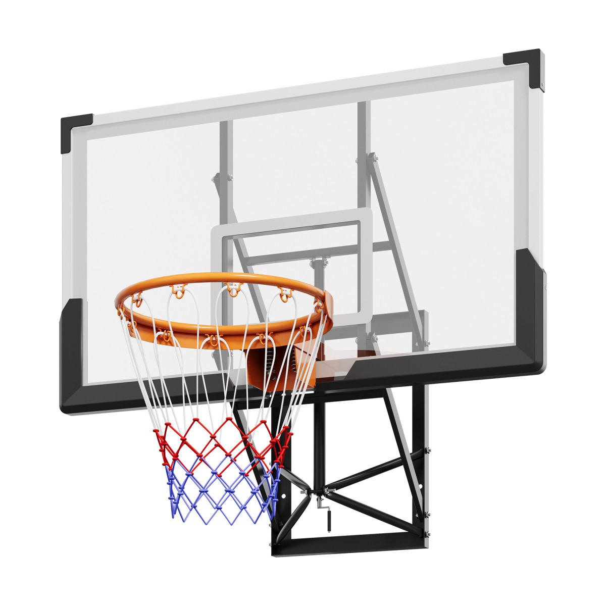 高さ調節可能な壁掛け式バスケットボールゴール – 52インチ - Basketball Hoop のレビューと価格